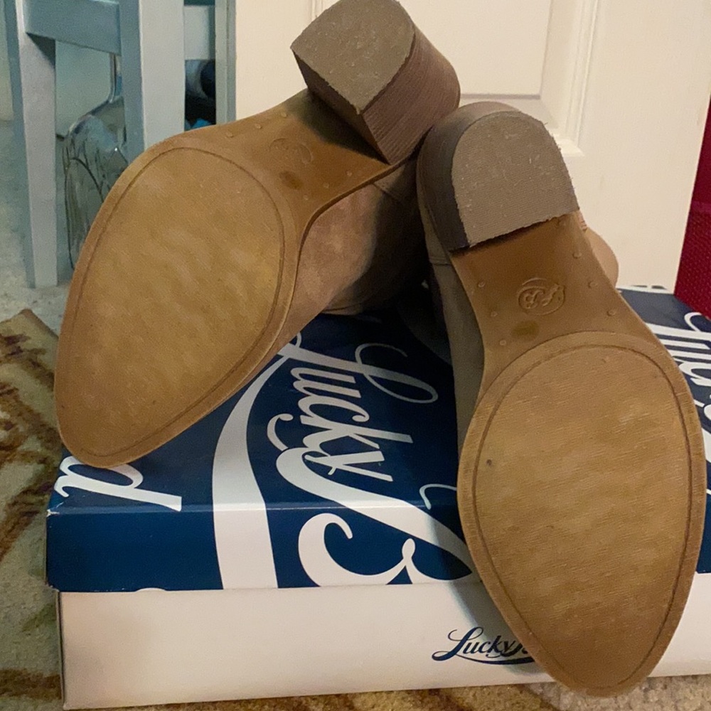 🤎Leather Lucky Brand Tan Boots Women’s 9.5🤎 - Picture 7 of 8